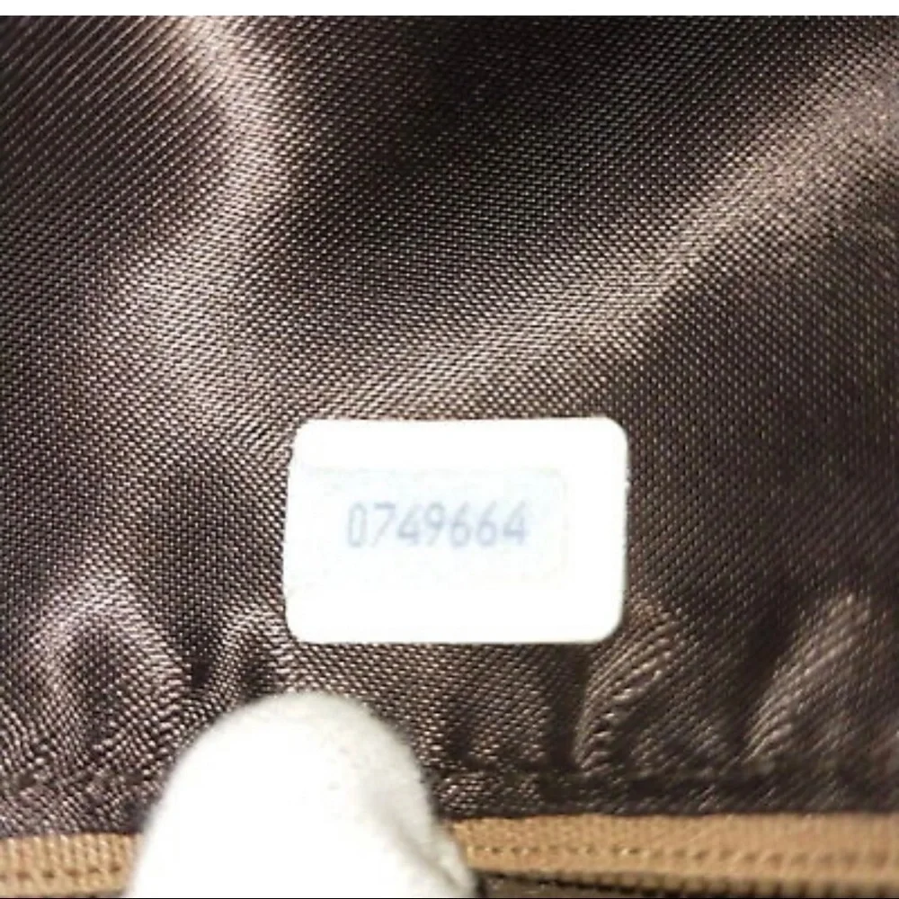 Chanel Brown Satin Vintage CC‎ Flap Bag crossbody leather purse